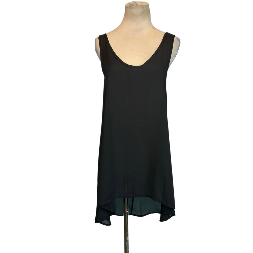 Painted Threads black high low tunic tank top size XS